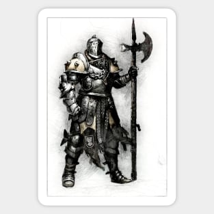 Drawn Knight Sticker